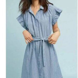 Reduced!!! NWT Summer Wardrobe Staple! Anthropologie Striped Shirtdress